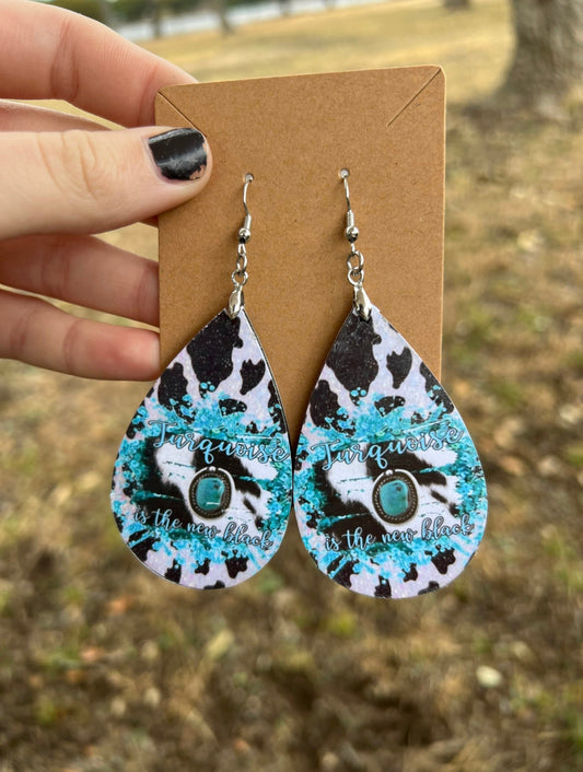 Turquoise is the New Black Earrings