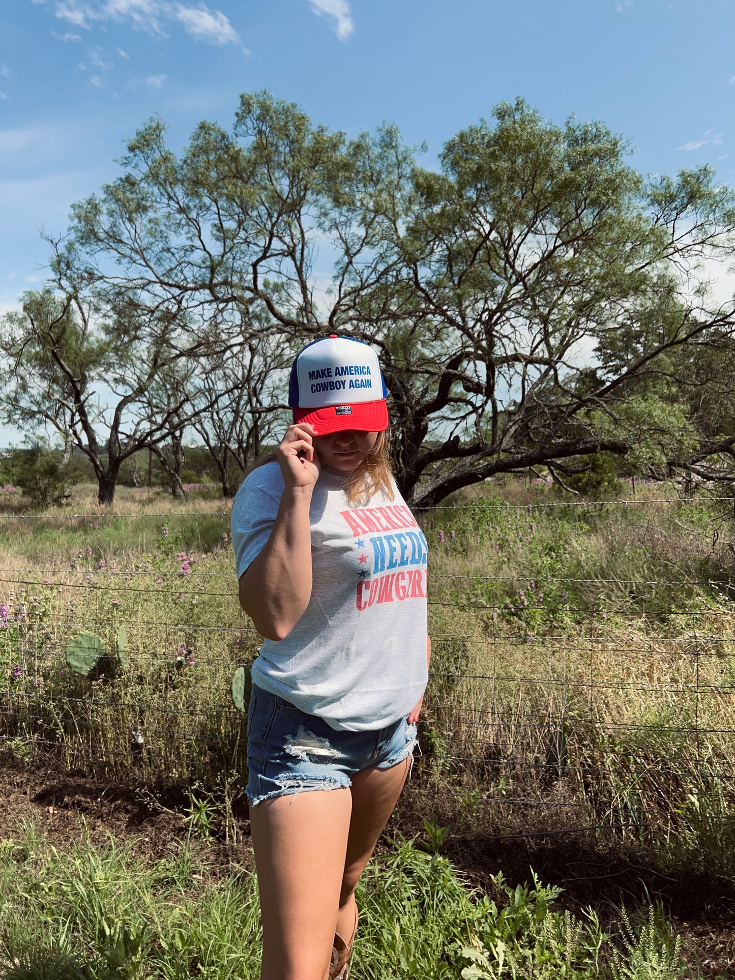 Make America Cowboy Again Trucker Hat