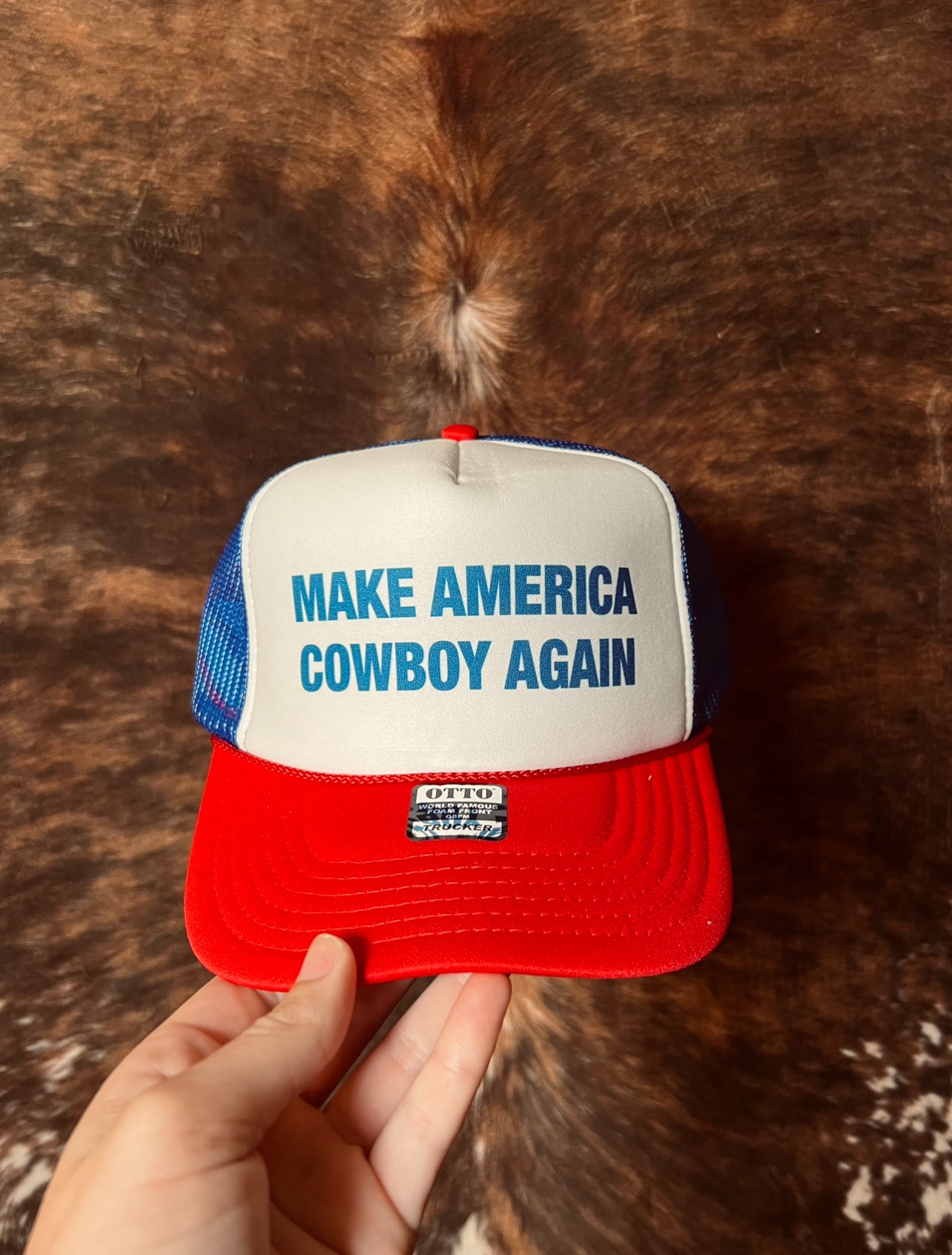 Make America Cowboy Again Trucker Hat