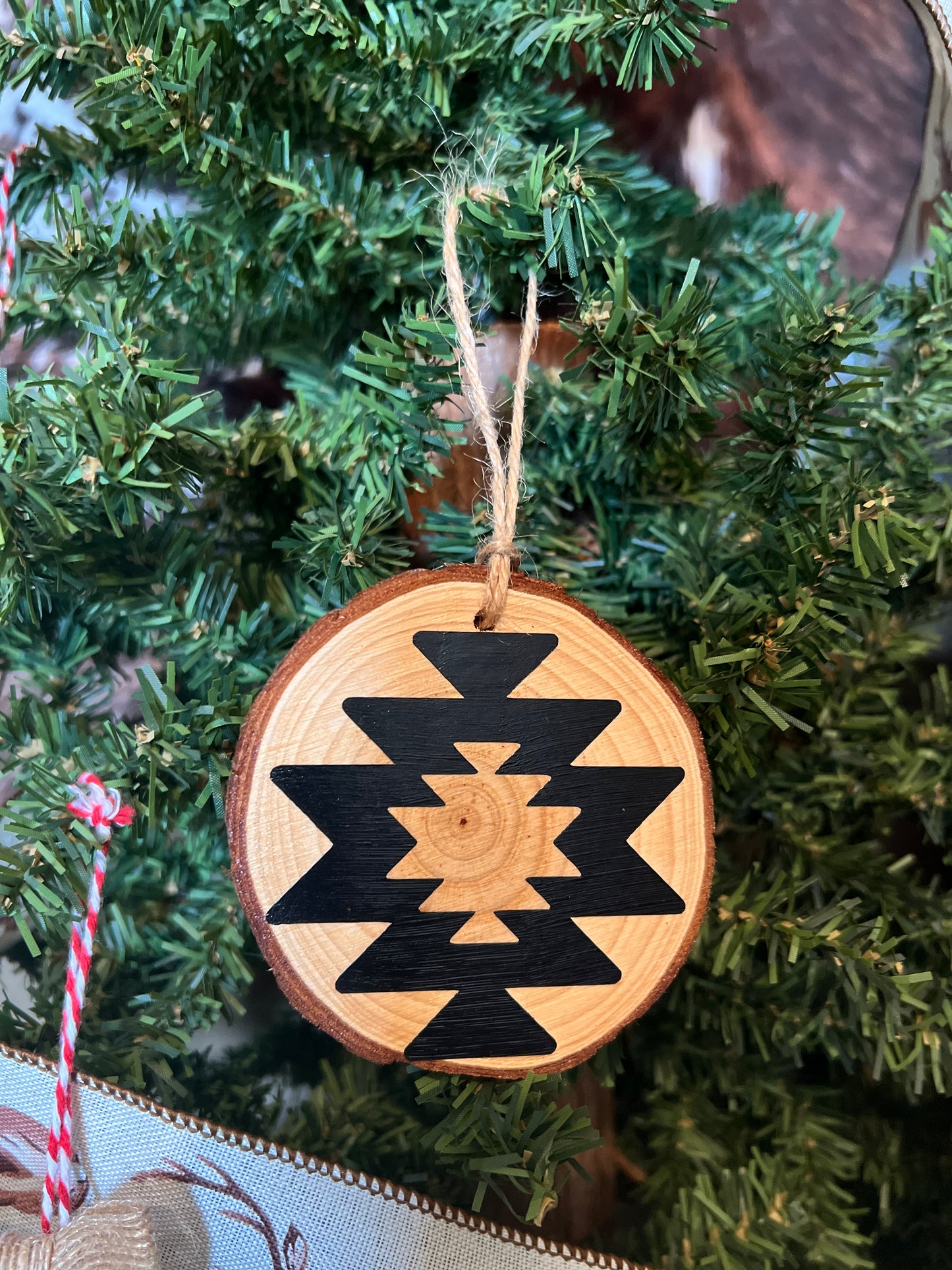 Aztec Wooden Ornament