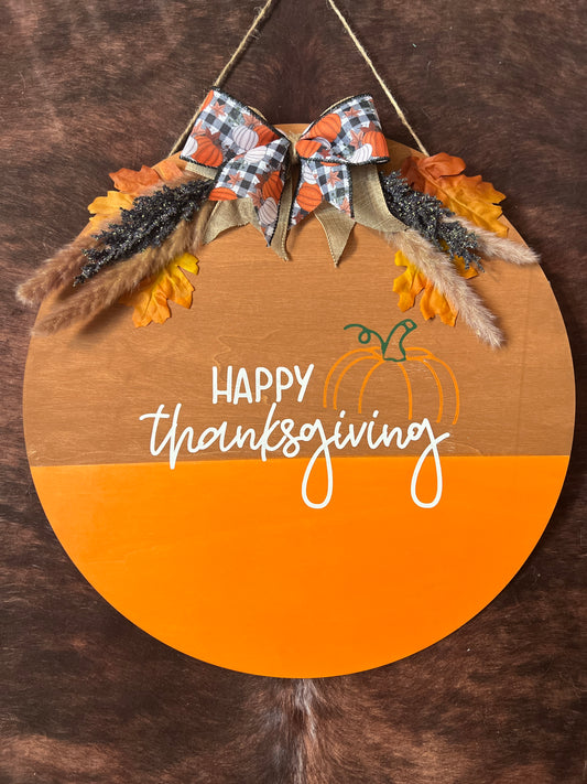 Happy Thanksgiving Door Hanger